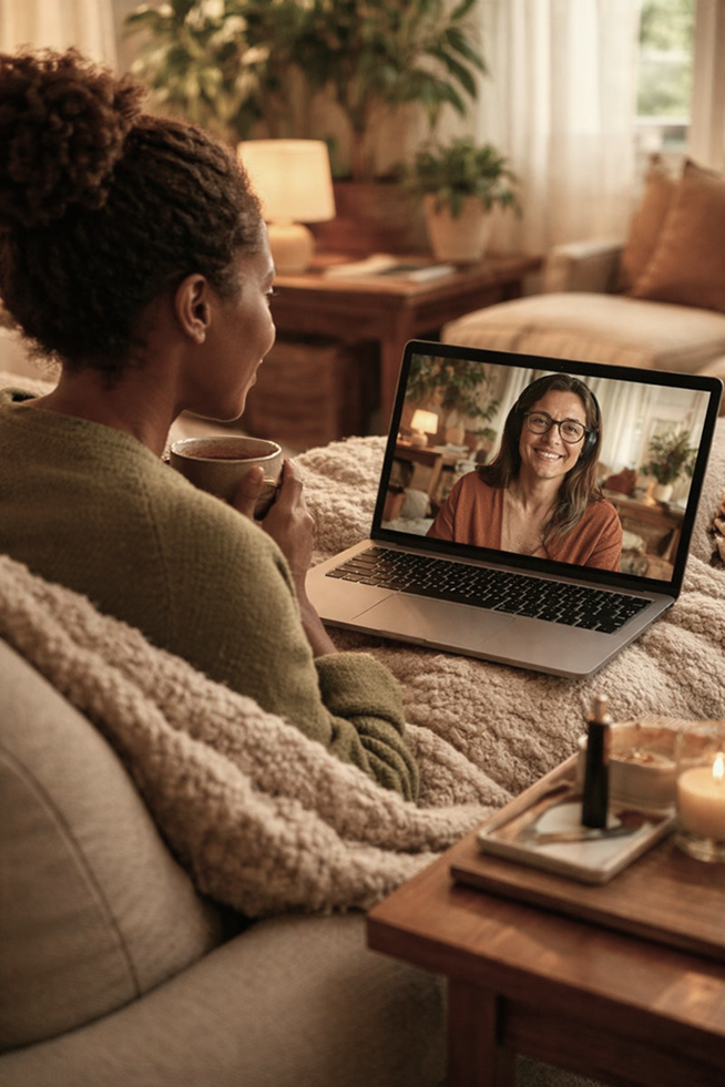 Person on a video call
